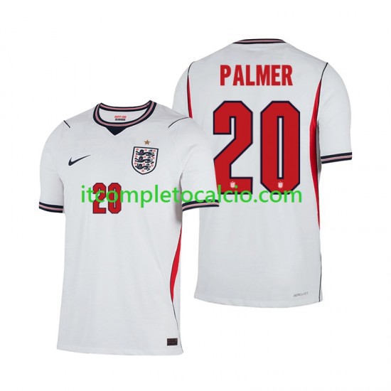 Maglia Inghilterra Cole Palmer 20 Divisa Home Mondiali 2026 Manica Corta ,Uomo