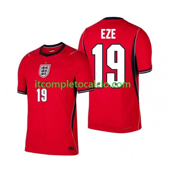 Maglia Inghilterra Eberechi Eze 19 Divisa Away Mondiali 2026 Manica Corta ,Uomo