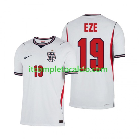 Maglia Inghilterra Eberechi Eze 19 Divisa Home Mondiali 2026 Manica Corta ,Uomo
