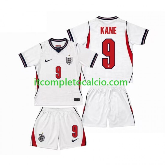 Maglia Inghilterra Harry Kane 9 Divisa Home Mondiali 2026 Manica Corta ,Bambino