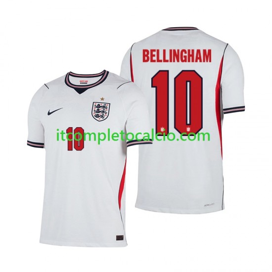 Maglia Inghilterra Jude Bellingham 10 Divisa Home Mondiali 2026 Manica Corta ,Uomo