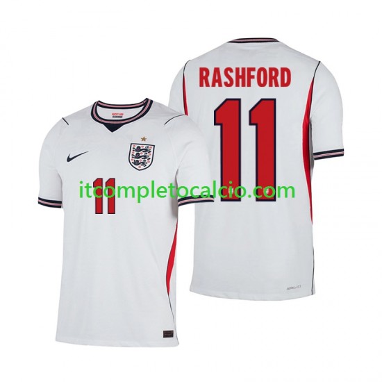 Maglia Inghilterra Marcus Rashford 11 Divisa Home Mondiali 2026 Manica Corta ,Uomo