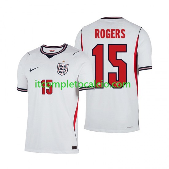 Maglia Inghilterra Morgan Rogers 15 Divisa Home Mondiali 2026 Manica Corta ,Uomo
