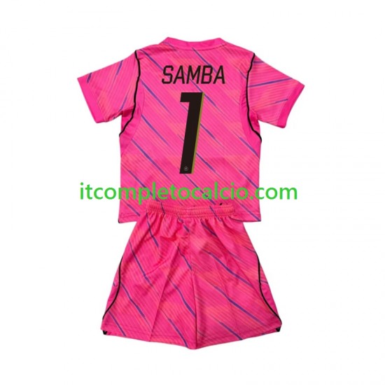 Maglia Francia Brice Samba 1 Portiere Divisa Away Mondiali 2026 Manica Corta ,Bambino