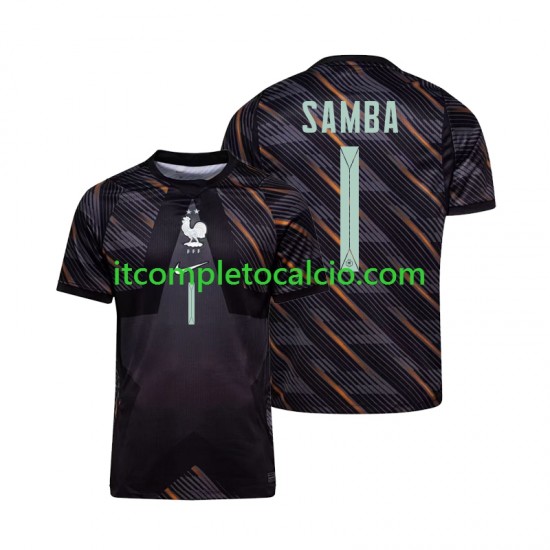 Maglia Francia Brice Samba 1 Portiere Divisa Home Mondiali 2026 Manica Corta ,Uomo