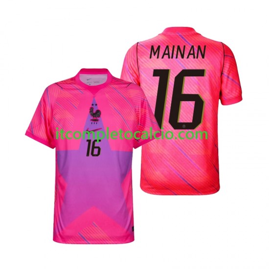 Maglia Francia Mike Maignan 16 Portiere Divisa Away Mondiali 2026 Manica Corta ,Uomo