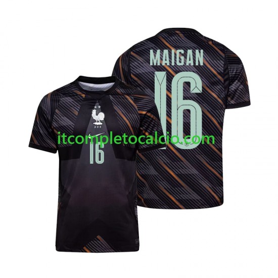 Maglia Francia Mike Maignan 16 Portiere Divisa Home Mondiali 2026 Manica Corta ,Uomo
