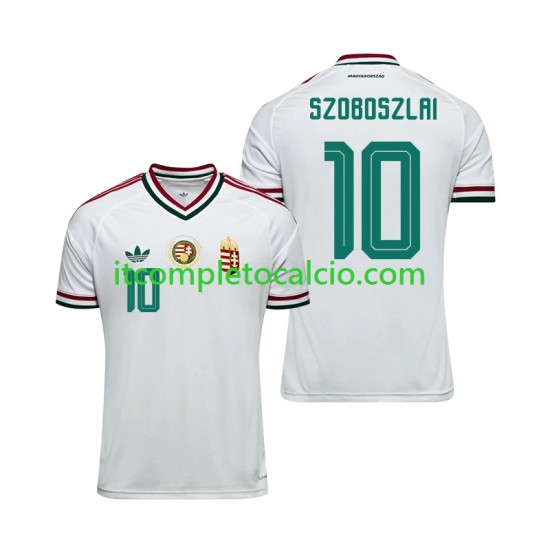Maglia Ungheria Dominik Szoboszlai 10 Divisa Away Mondiali 2026 Manica Corta ,Uomo