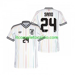 Maglia Giappone Kaishu Sano 24 Divisa Away Mondiali 2026 Manica Corta ,Uomo Maglia Giappone Kaishu Sano 24 Divisa Away Mondiali 2026 Manica Corta ,Uomo