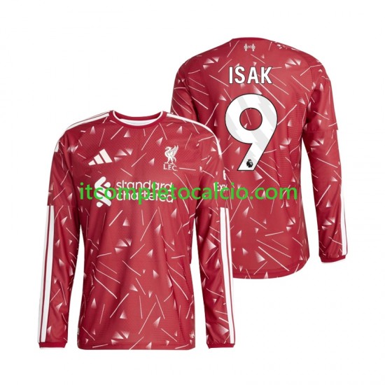 Maglia Liverpool Alexander Isak 9 Divisa Home 2026-2027 Manica Lunga ,Uomo Maglia Liverpool Alexander Isak 9 Divisa Home 2026-2027 Manica Lunga ,Uomo