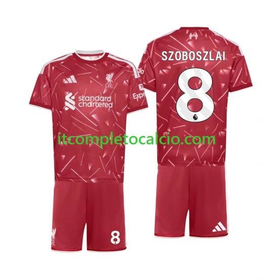 Maglia Liverpool Dominik Szoboszlai 8 Divisa Home 2026-2027 Manica Corta ,Bambino Maglia Liverpool Dominik Szoboszlai 8 Divisa Home 2026-2027 Manica Corta ,Bambino