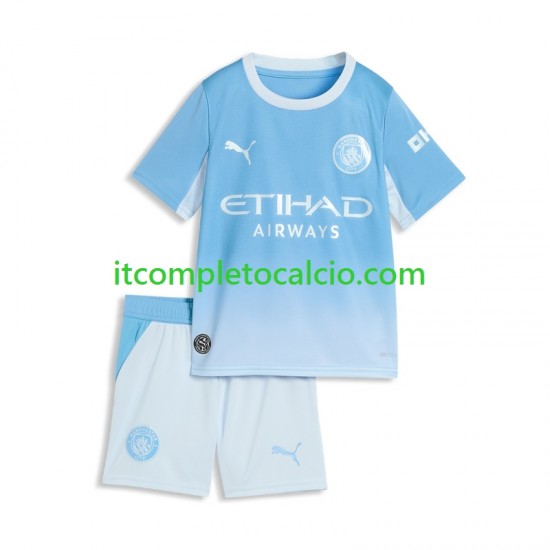 Maglia Manchester City Divisa Home 2026-2027 Manica Corta ,Bambino