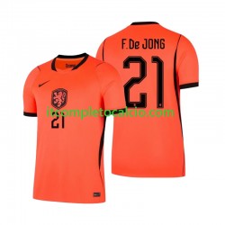 Maglia Paesi Bassi Frenkie de Jong 21 Divisa Home Mondiali 2026 Manica Corta ,Uomo
