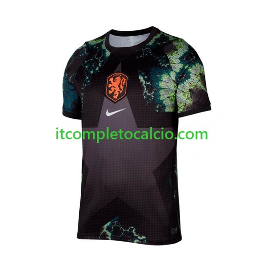 Maglia Paesi Bassi Portiere Divisa Away Mondiali 2026 Manica Corta ,Uomo