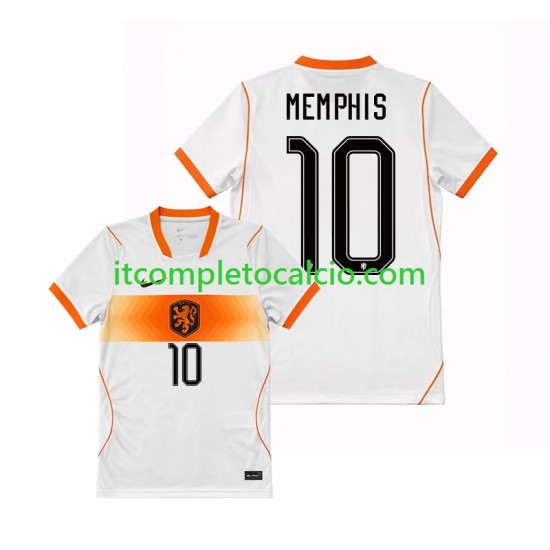 Maglia Paesi Bassi Memphis Depay 10 Divisa Away Mondiali 2026 Manica Corta ,Uomo