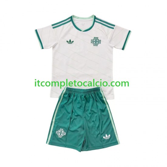 Maglia Irlanda Del Nord Divisa Away 2026 Manica Corta ,Bambino
