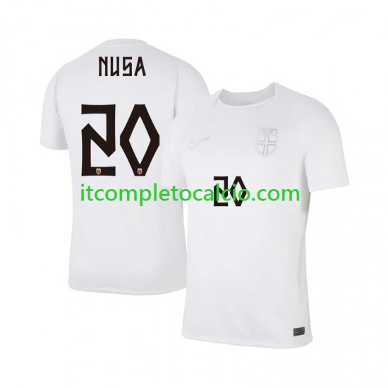 Maglia Norvegia Antonio NUSA 20 Terza Divisa Mondiali 2026 Manica Corta ,Uomo