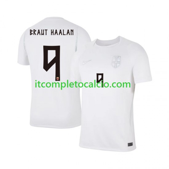 Maglia Norvegia Braut Haaland 9 Terza Divisa Mondiali 2026 Manica Corta ,Uomo