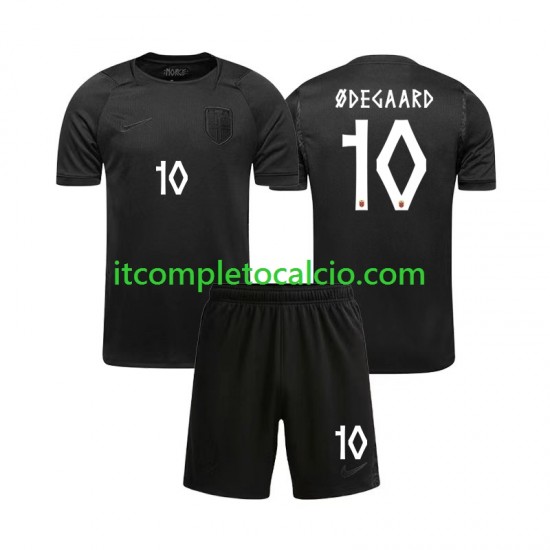 Maglia Norvegia Martin Odegaard 10 Divisa Away Mondiali 2026 Manica Corta ,Bambino