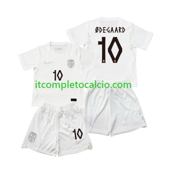 Maglia Norvegia Martin Odegaard 10 Terza Divisa Mondiali 2026 Manica Corta ,Bambino