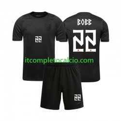 Maglia Norvegia Oscar Bobb 22 Divisa Away Mondiali 2026 Manica Corta ,Bambino