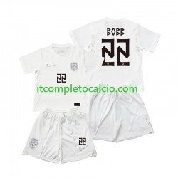 Maglia Norvegia Oscar Bobb 22 Terza Divisa Mondiali 2026 Manica Corta ,Bambino