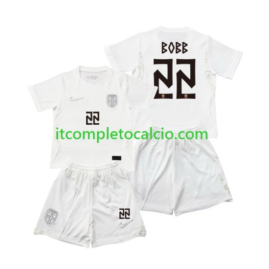 Maglia Norvegia Oscar Bobb 22 Terza Divisa Mondiali 2026 Manica Corta ,Bambino