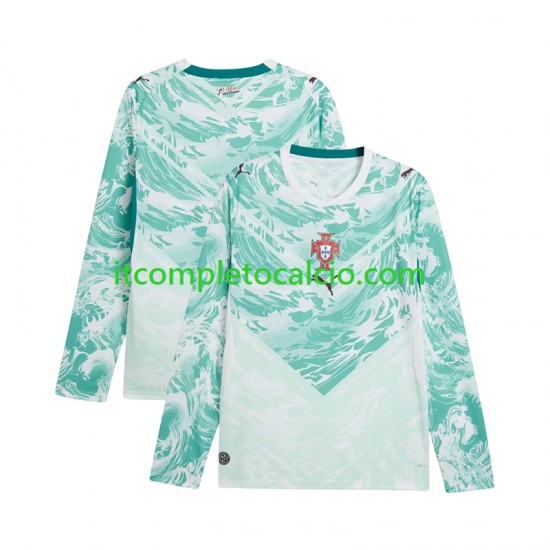 Maglia Portogallo Divisa Away Mondiali 2026 Manica Lunga ,Uomo