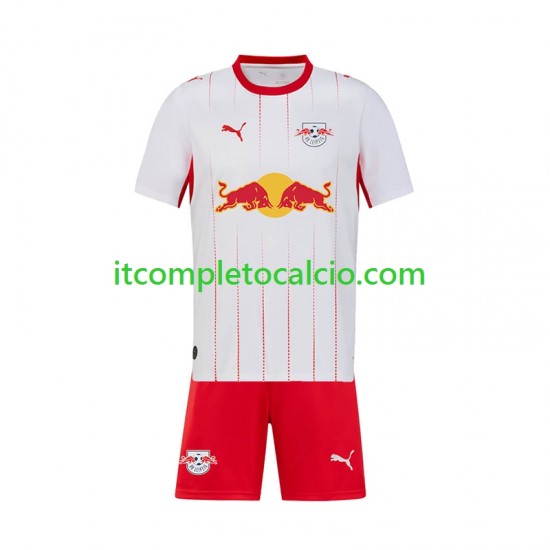 Maglia RB Leipzig Divisa Home 2026-2027 Manica Corta ,Bambino