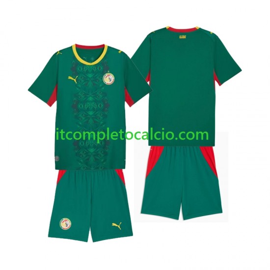 Maglia Senegal Divisa Away 2026 2027 Manica Corta ,Bambino