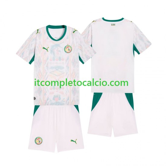 Maglia Senegal Divisa Home 2026 2027 Manica Corta ,Bambino
