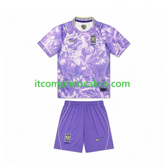 Maglia Corea del Sud Divisa Away Mondiali 2026 Manica Corta ,Bambino