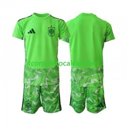 Maglia Spagna 6th Green color Portiere Mondiali 2026 Manica Corta ,Bambino Maglia Spagna 6th Green color Portiere Mondiali 2026 Manica Corta ,Bambino
