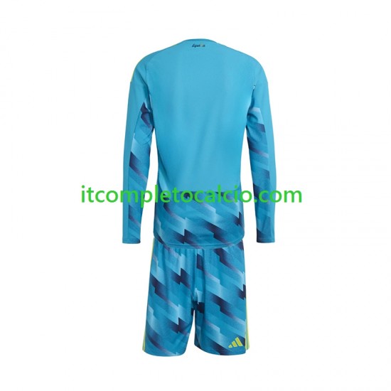 Maglia Spagna Portiere Divisa Home Mondiali 2026 Manica Lunga ,Bambino