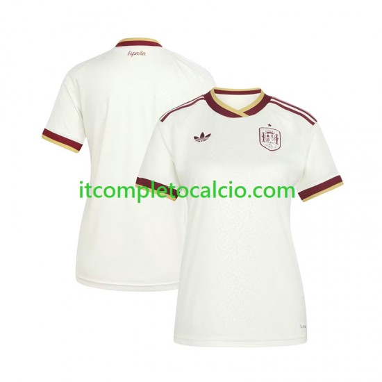 Maglia Spagna Divisa Away Mondiali 2026 Manica Corta ,Donne