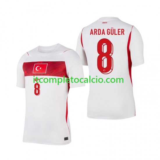 Maglia Turchia Arda Guler 8 Divisa Away Mondiali 2026 Manica Corta ,Uomo