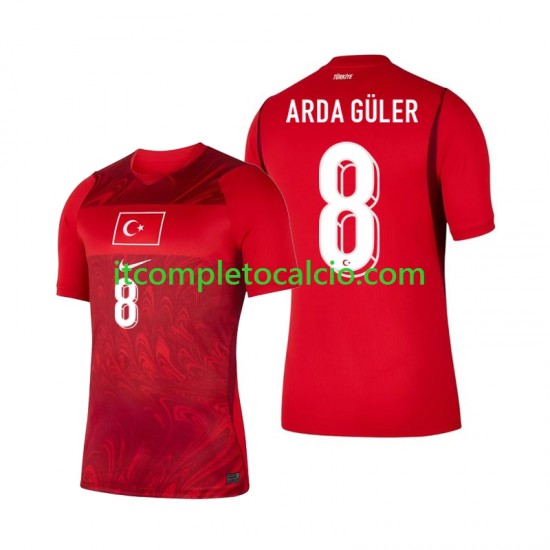 Maglia Turchia Arda Guler 8 Divisa Home Mondiali 2026 Manica Corta ,Uomo