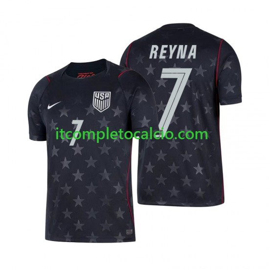 Maglia Stati Uniti Giovanni Reyna 7 Divisa Away Mondiali 2026 Manica Corta ,Uomo