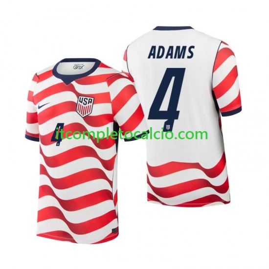 Maglia Stati Uniti Tyler Adams 4 Divisa Home Mondiali 2026 Manica Corta ,Uomo Maglia Stati Uniti Tyler Adams 4 Divisa Home Mondiali 2026 Manica Corta ,Uomo