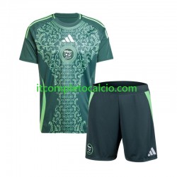 Maglia Algeria Divisa Away 2024-2025 Manica Corta ,Bambino