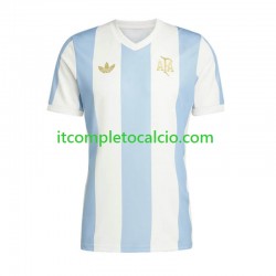 Maglia Argentina 50 Anniversary Divisa Home Manica Corta ,Uomo