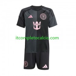 Maglia Inter Miami Divisa Away 2024-2025 Manica Corta ,Bambino