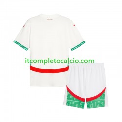 Maglia Marocco Divisa Away 2024 Manica Corta ,Bambino