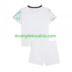 Maglia Portogallo Divisa Away 2025 Manica Corta ,Bambino