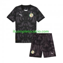 Maglia Senegal Portiere Divisa Away 2025 Manica Corta ,Bambino