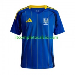 Maglia Ucraina Divisa Away 2024 Manica Corta ,Uomo