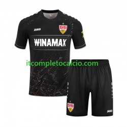 Maglia VfB Stuttgart Terza Divisa 2024-2025 Manica Corta ,Bambino