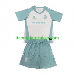 Maglia Werder Bremen Divisa Away 2024-2025 Manica Corta ,Bambino