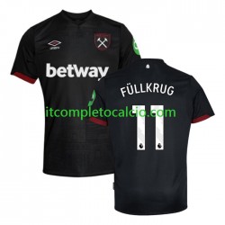 Maglia West Ham United FULLKRUG 11 Divisa Away 2024-2025 Manica Corta ,Uomo