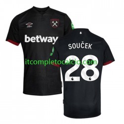 Maglia West Ham United SOUCEK 28 Divisa Away 2024-2025 Manica Corta ,Uomo